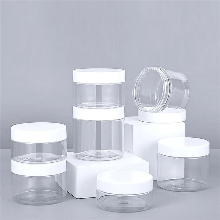 Luxury PET Cosmetic Containers Plastic Jars