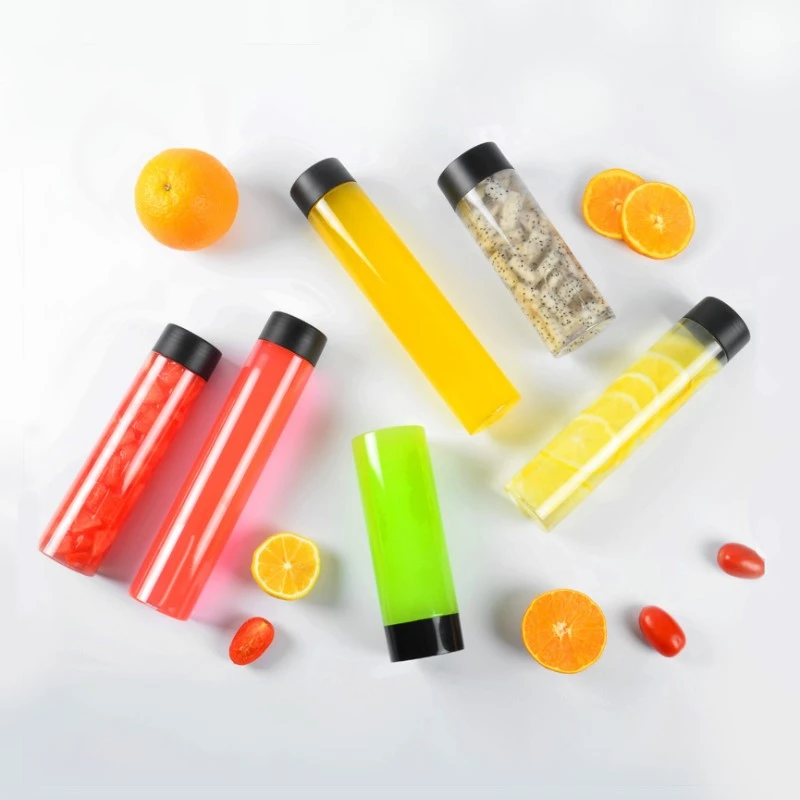 Packaging manufacturers clear disposable portable for drinks plastic bottle with screw cap 5 Packaging manufacturers clear disposable portable for drinks plastic bottle with screw cap 5