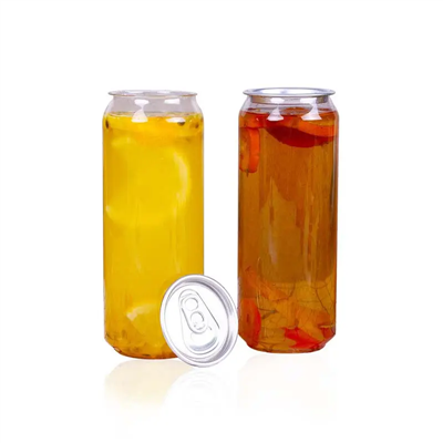 330 ml 500 ml PET-Trinkflasche mit Pop-Ring-Aluminiumverschluss