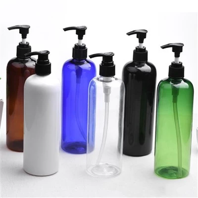 Leeres Lotionspumpenflaschen-Set, 100 ml-500 ml PET-Kunststoff-Kosmetikspenderflasche