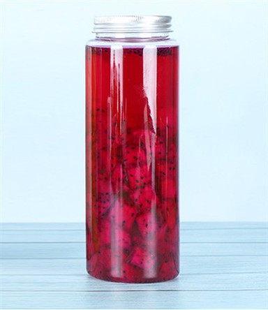 BPA-freie runde Getränkeflasche aus Kunststoff mit Strohhalmverschluss