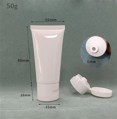 Kunststofftube mit Klappdeckel für Handcreme