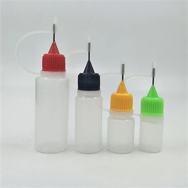 Weiche PE-Flasche mit Nadelverschluss
