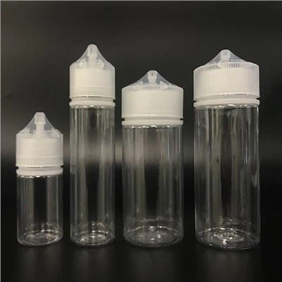 Eliquid-Flaschen-Großhandel für Vape E-Liquid-Verpackung, 30 ml Eliquid / Ejuice Pe-Einhorn-Flasche, kindersichere und manipulationssichere Kappe