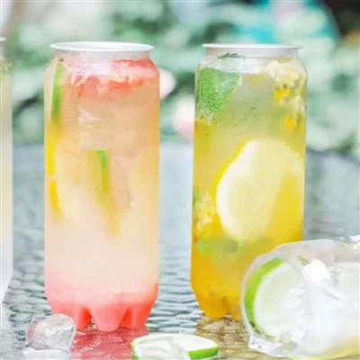 Kunststoff-Haustierdose, 330 ml, 500 ml Getränkeflasche, transparente Haustier-Pop-Dose